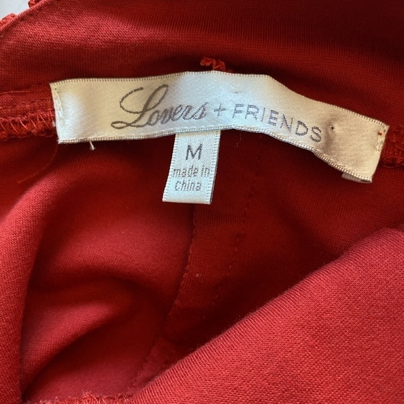 Lovers + Friends Orchard crocheted dress women’s medium burnt red EUC - Picture 8 of 10